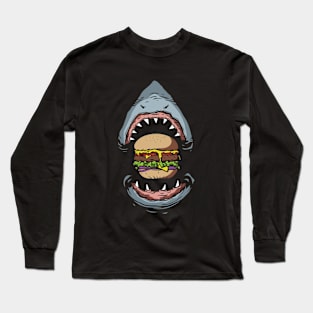 Shark Burger Long Sleeve T-Shirt